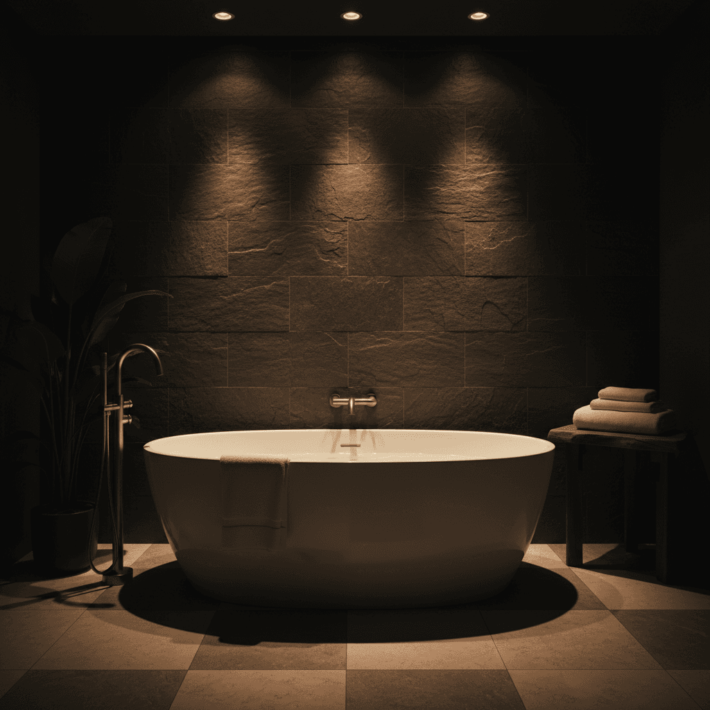 Luxury bathroom renovation with soaking tub