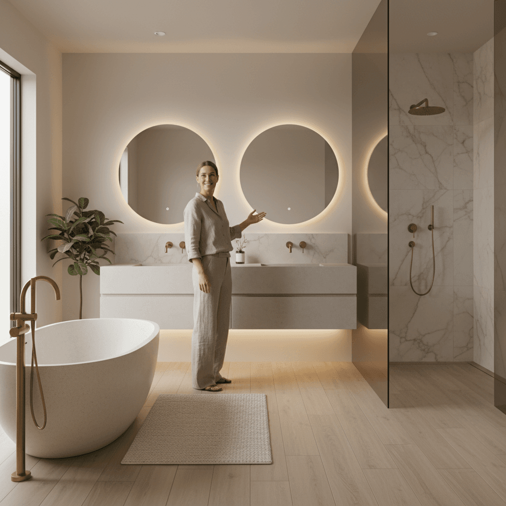 Contemporary luxury bathroom renovation